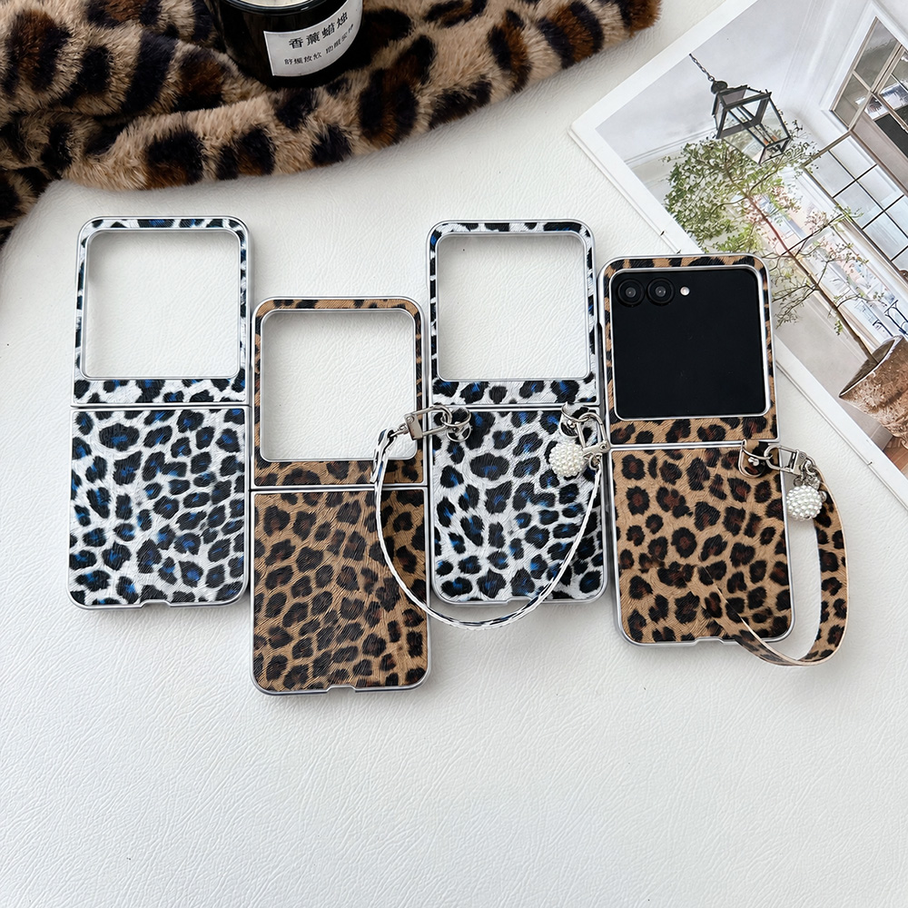 Tablet Accessories For Girls - Складной чехол-флип с леопардовым принтом для