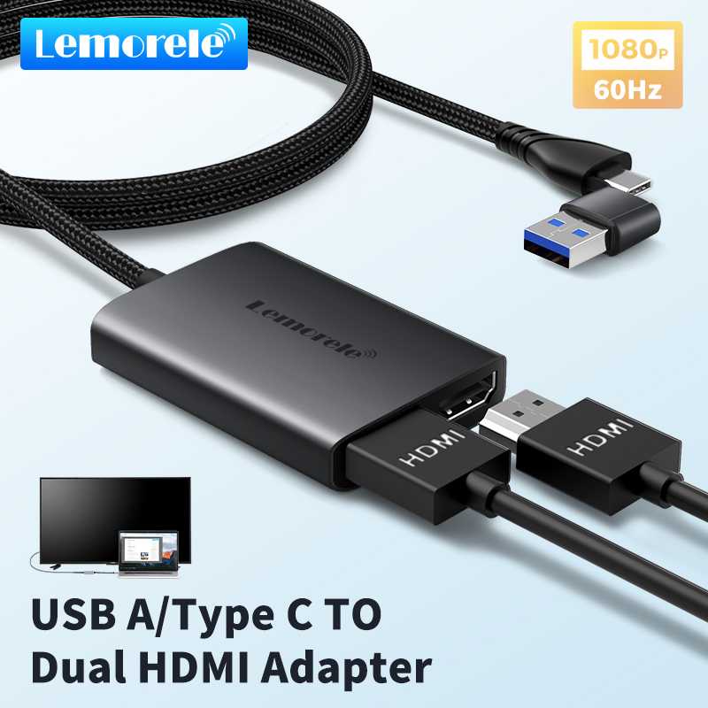Hdmi Adapter Tablet - Lemorele Dual HDMI-адаптер 4K Type C