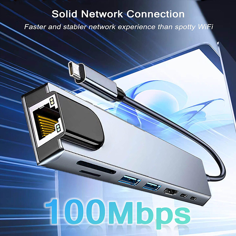 8 в 1 USB-концентратор типа C  – обзор и цена Hdmi Adapter Tablet