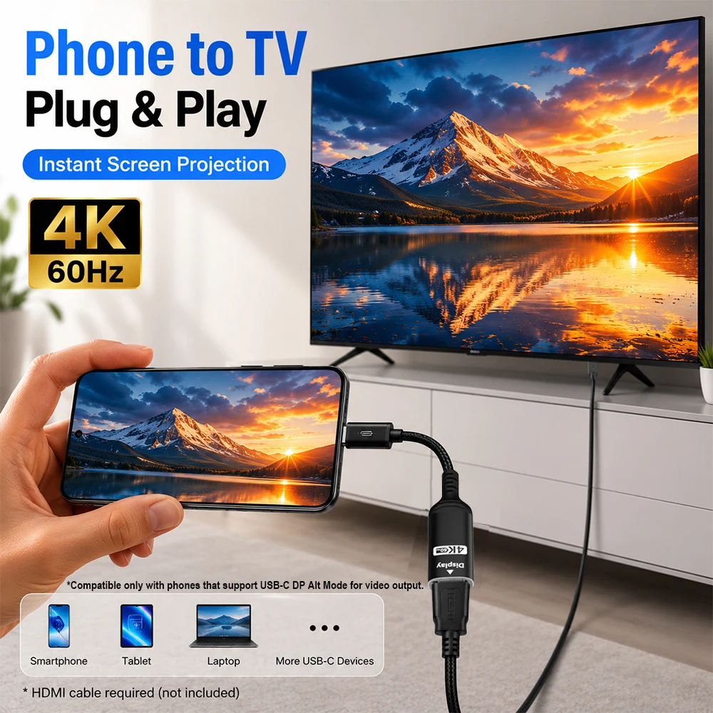 Адаптер USB-C на HDMI 4K@60Hz, – обзор и цена Hdmi Adapter Tablet