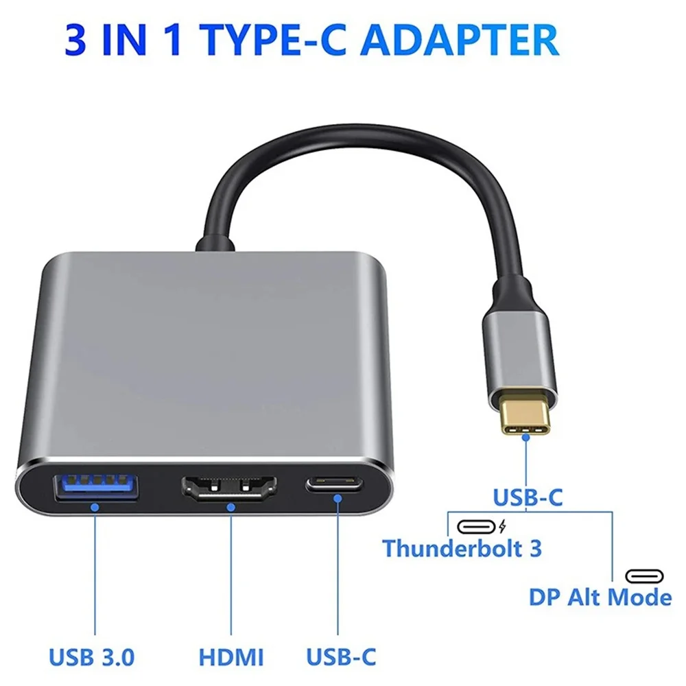 USB-C хаб 3-в-1, многопортовый – обзор и цена Hdmi Adapter Tablet